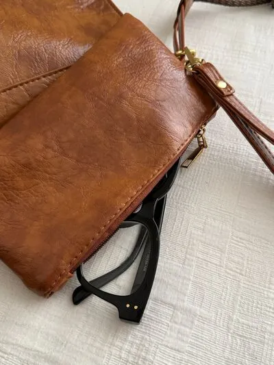 Bag To Basics PU Leather Adjustable Strap Crossbody Bag (4 Colors)