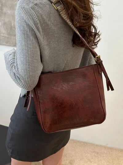 Bag To Basics PU Leather Adjustable Strap Crossbody Bag (4 Colors)