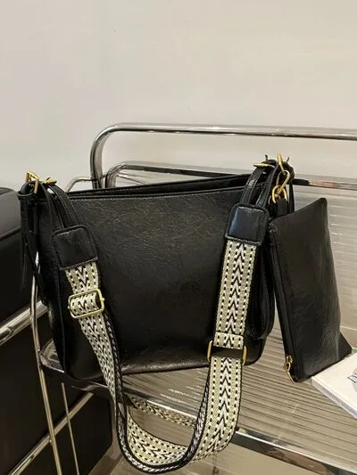 Bag To Basics PU Leather Adjustable Strap Crossbody Bag (4 Colors)