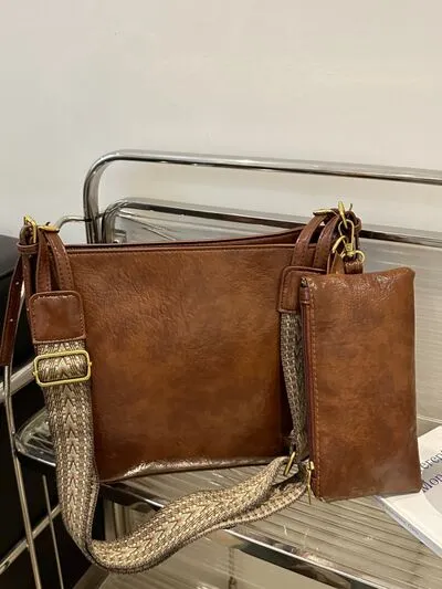 Bag To Basics PU Leather Adjustable Strap Crossbody Bag (4 Colors)