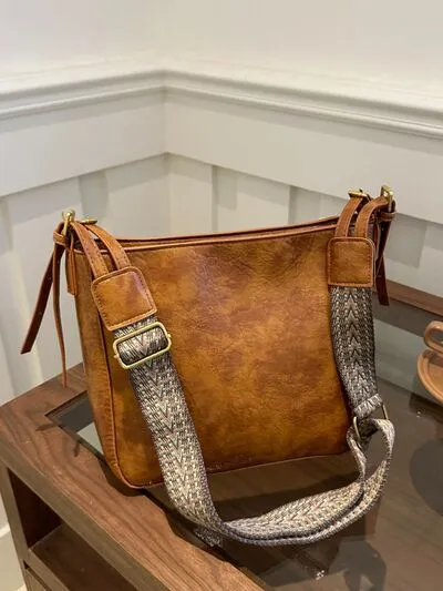 Bag To Basics PU Leather Adjustable Strap Crossbody Bag (4 Colors)