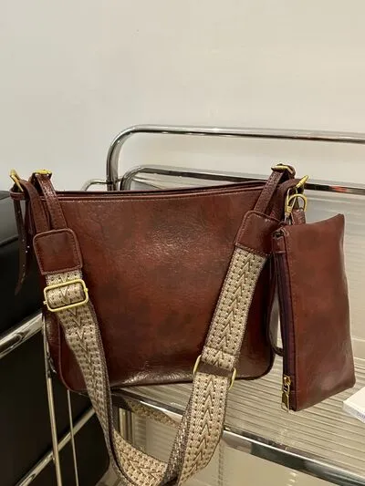 Bag To Basics PU Leather Adjustable Strap Crossbody Bag (4 Colors)