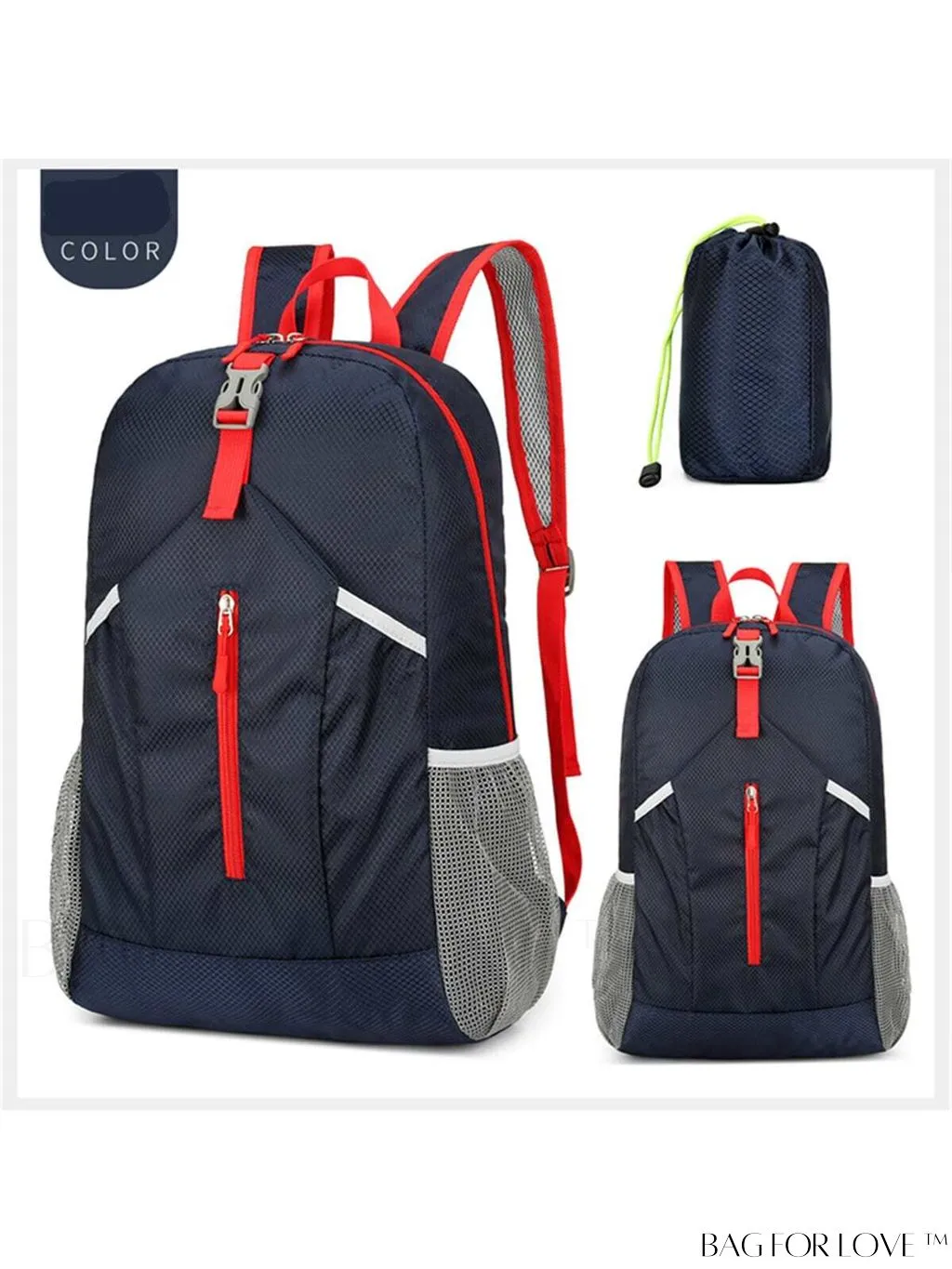 BagForLove - Compact Waterproof Outdoor Sports Backpack: Lightweight, Foldable Design with Storage Bag