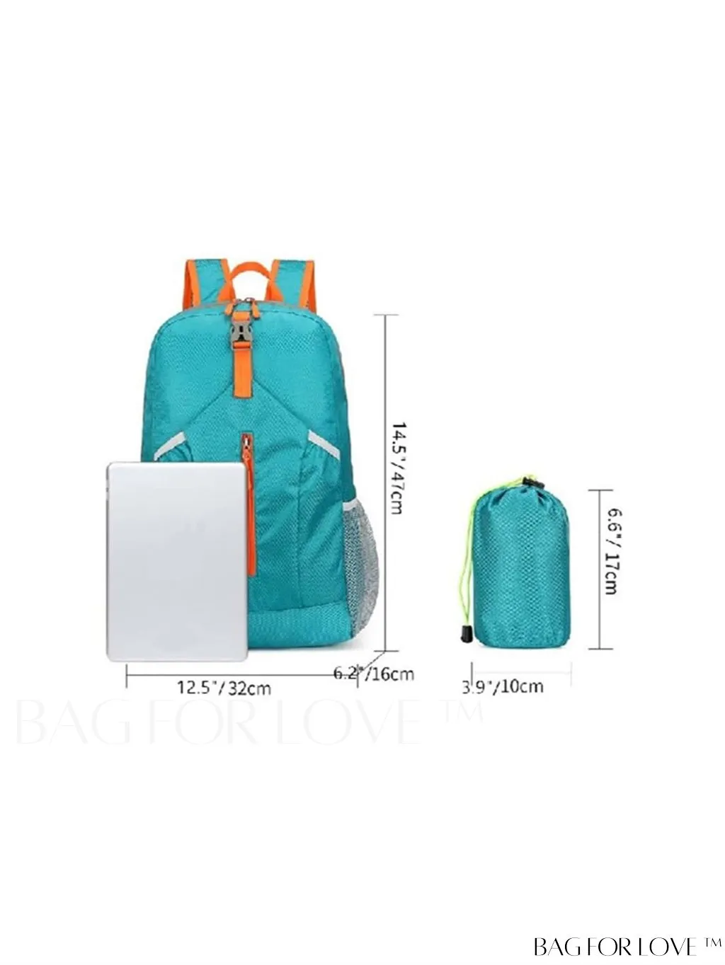 BagForLove - Compact Waterproof Outdoor Sports Backpack: Lightweight, Foldable Design with Storage Bag