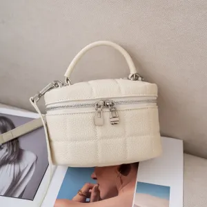 Bags Women's Leather Cosmetic Bags  Fashion TOGO Cowhide Portable Messenger Bags Women's Versatile Box Bags 7035