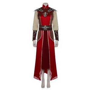 Baldur's Gate 3 Game Warlock Red Suit Cosplay Costume Outfits Halloween Carnival Suit