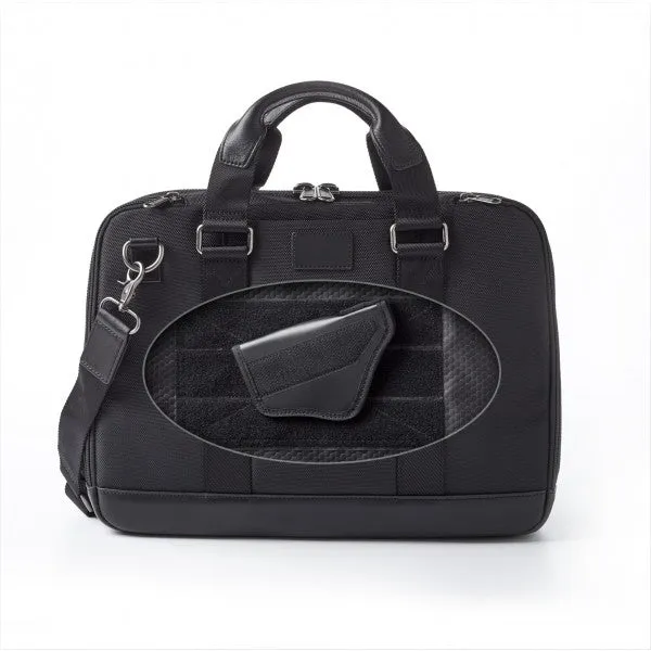 Ballistic Nylon and Leather Men's Concealed Carry Bag
