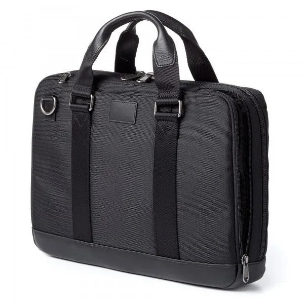 Ballistic Nylon and Leather Men's Concealed Carry Bag