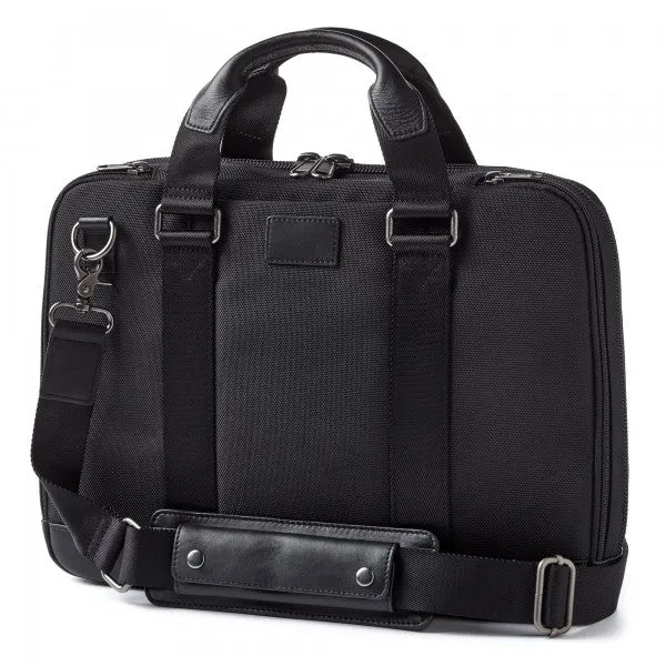 Ballistic Nylon and Leather Men's Concealed Carry Bag