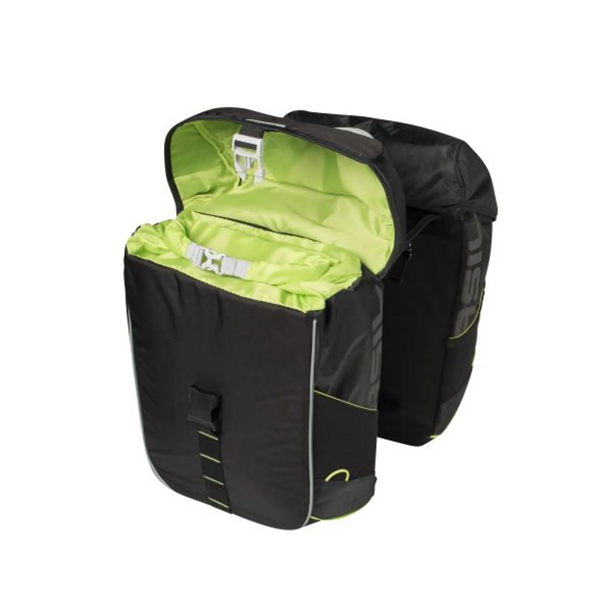 Basil Miles Double Bag 34L Black Lime