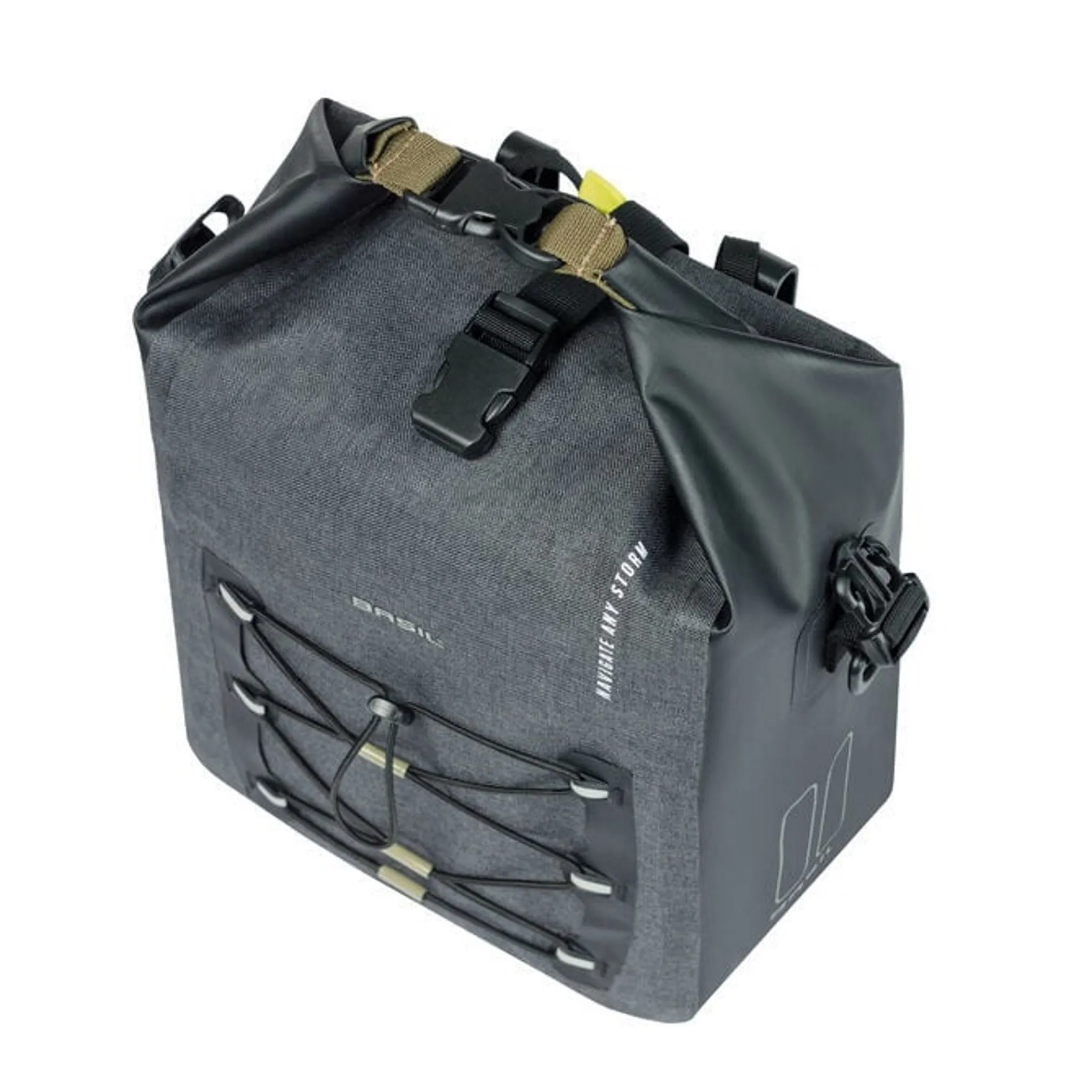 Basil Navigator Storm Medium Waterproof Single Bag MIK Side 12-15L Black