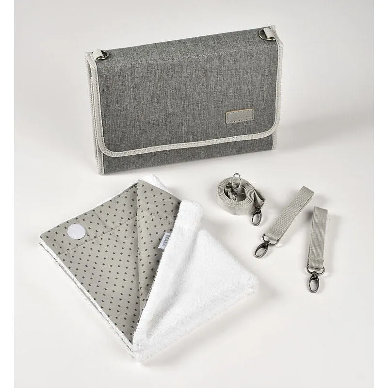 Beaba On-the-go Changing Pouch - Heather Grey