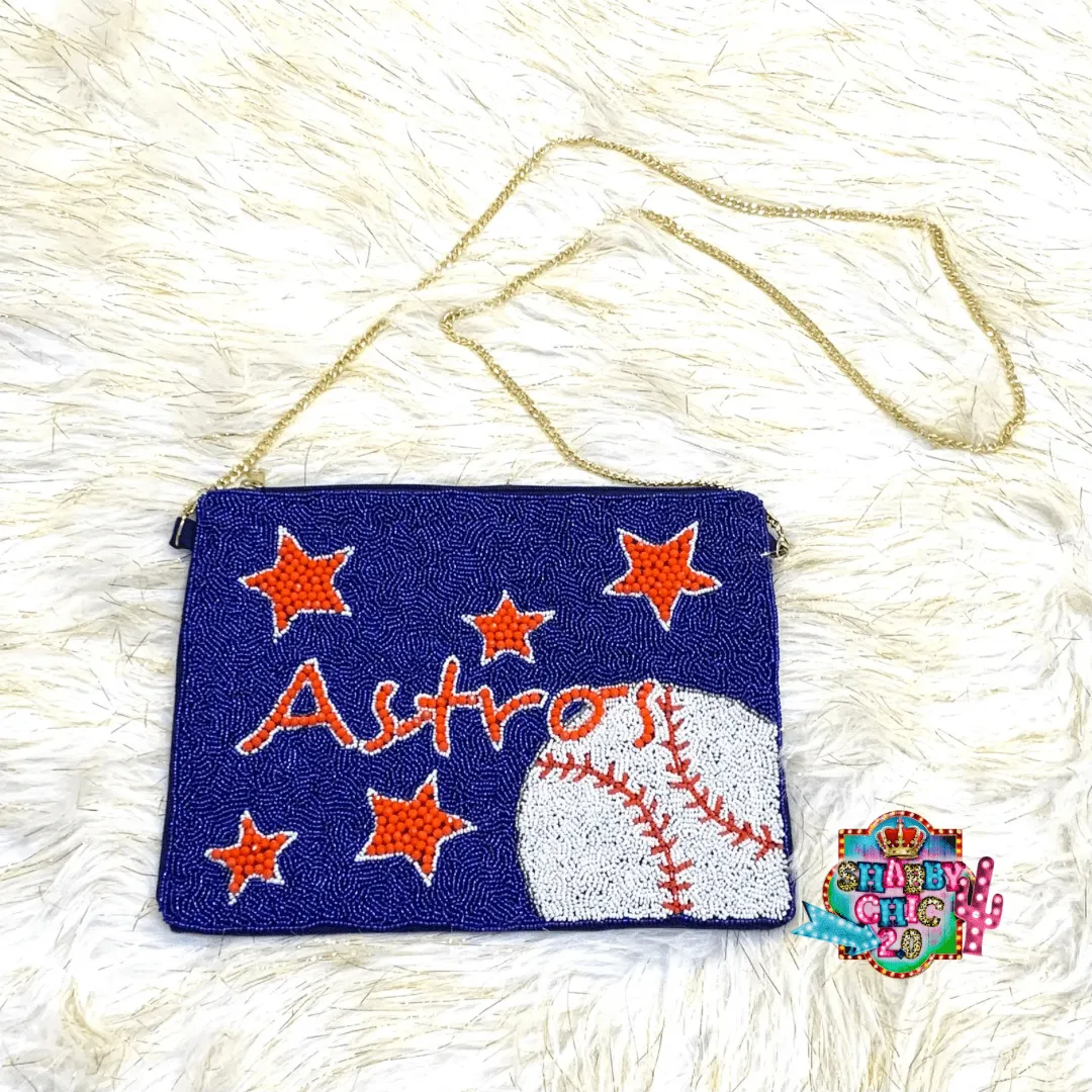 Beaded Hometown Team Crossbody Bags