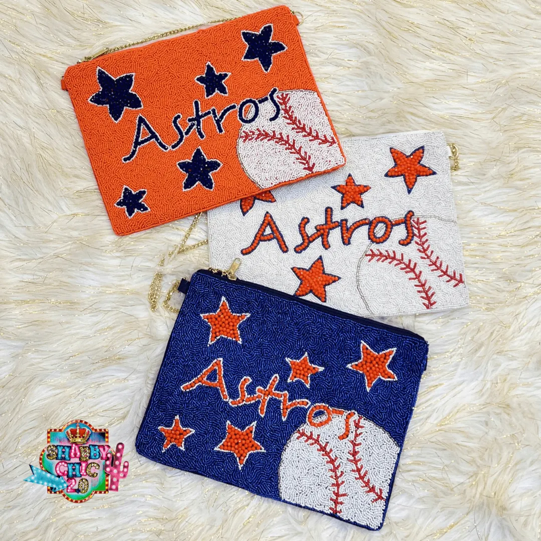 Beaded Hometown Team Crossbody Bags