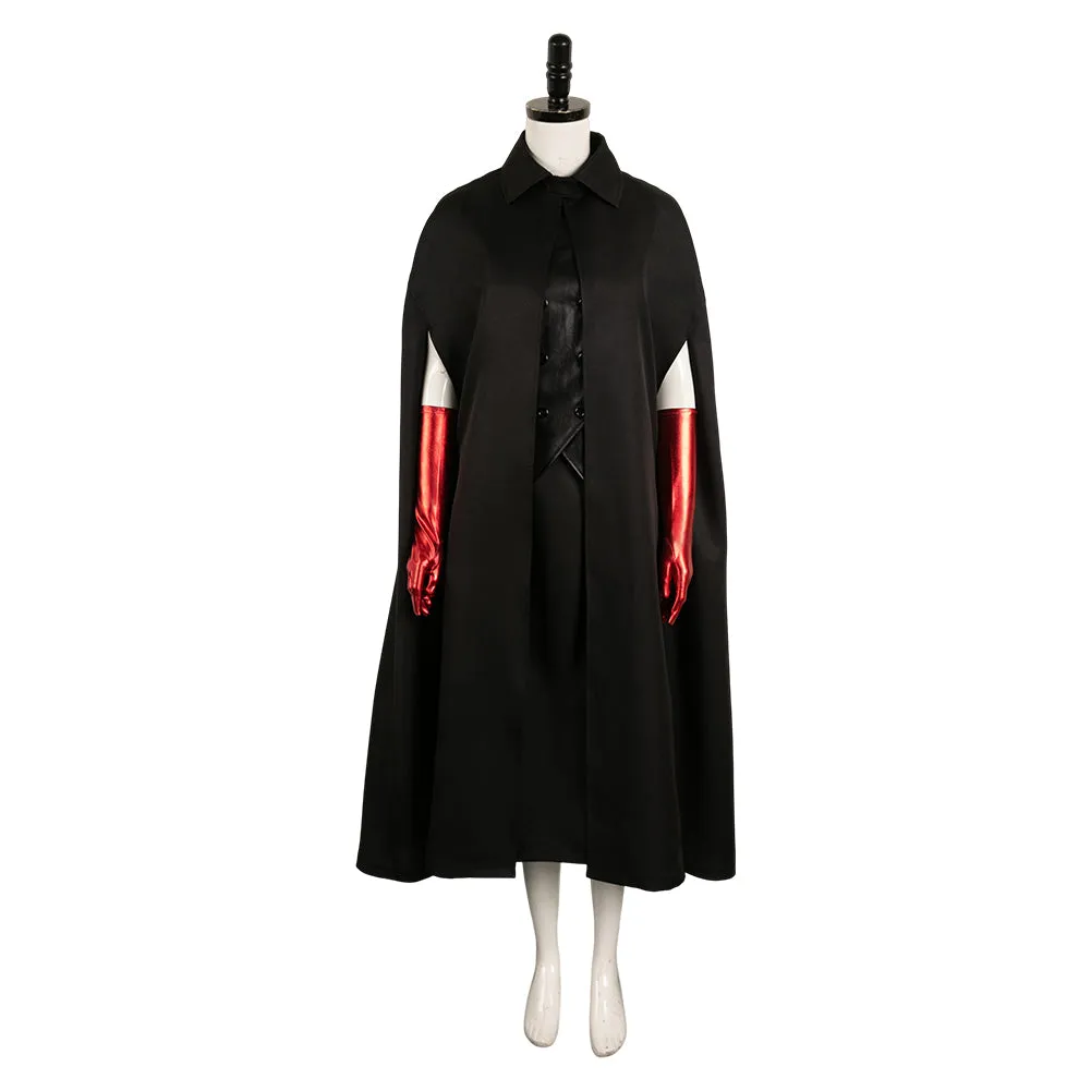 Beetlejuice Delia Deetz Black Set Cosplay Costume Outfits Halloween Carnival Suit