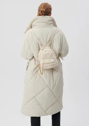 Beige Backpack
