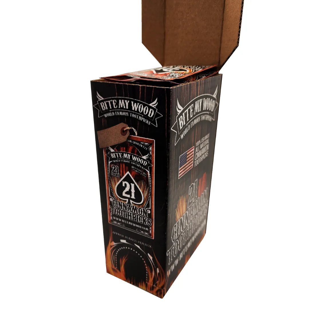 BiteMyWood 21 qty Bag 48 Pack Point Of Sale Counter Store Retail Display 1 Box Purchase