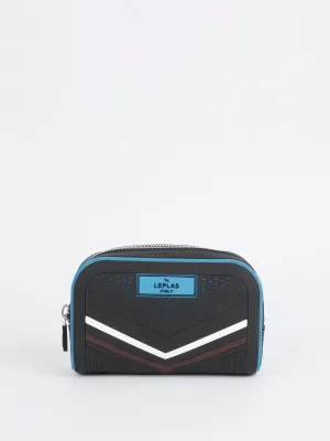 Black-Blue Kyros Sporty Pouch Bag