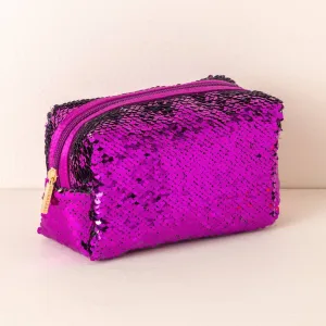 Bling Sequin Cosmetic Bag | Violet