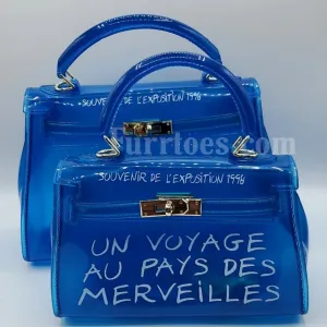 BLUE CANDY TRANSPARENT BAG