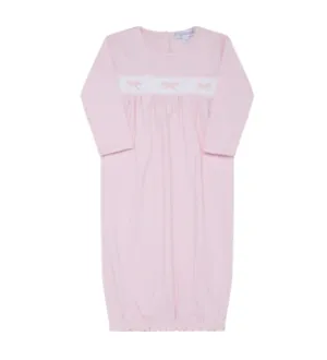 BOW SMOCKED GOWN