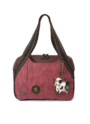 Bowling Bag - Cow Burgundy