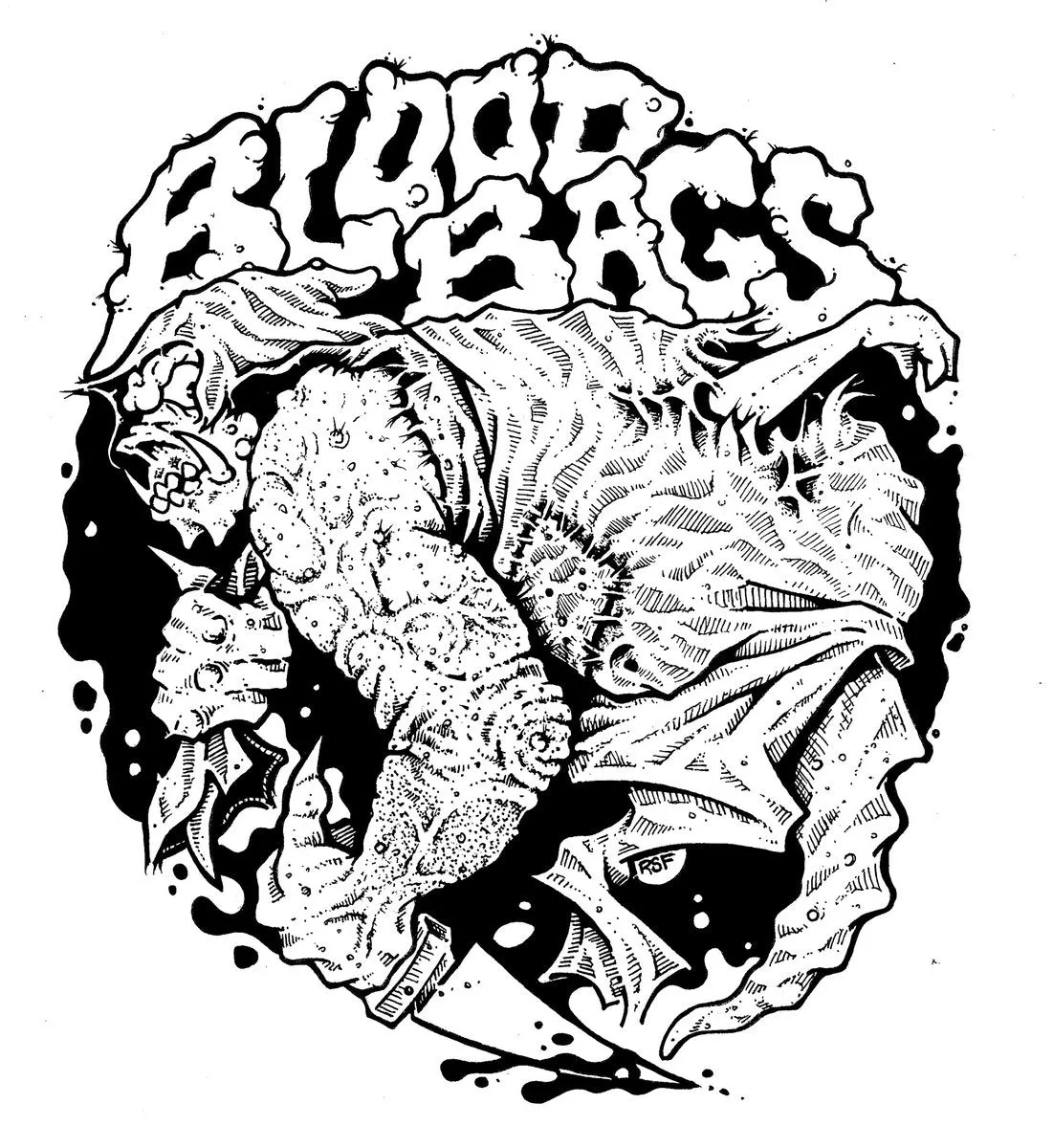 Brain Bagz/Blood Bags – Split [SLC / NZ marked down] - New LP