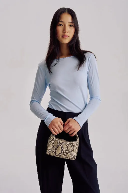 BRE LEON - LUCA MINI BAG - BEIGE PYTHON