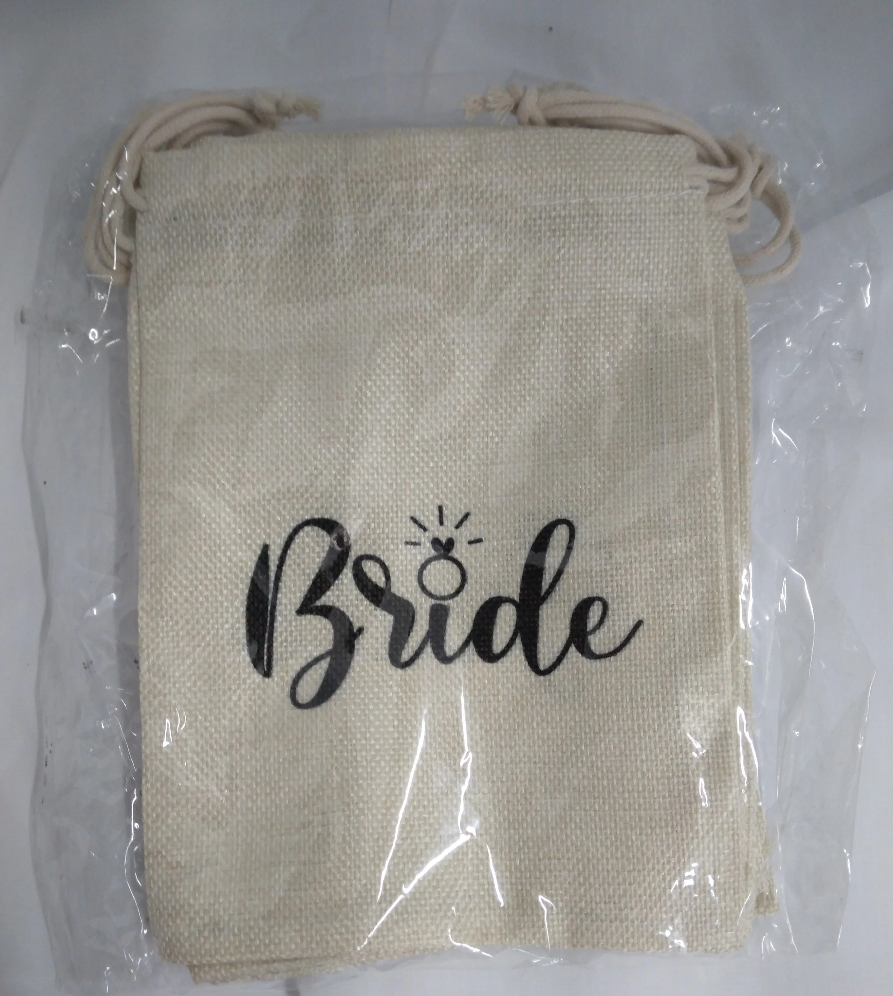 Bride Wedding Party Favor Drawstring Bags