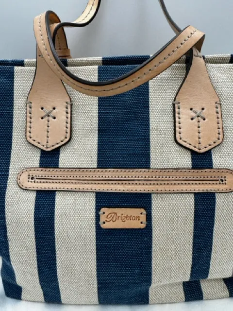 BRIGHTON blue and cream handbags