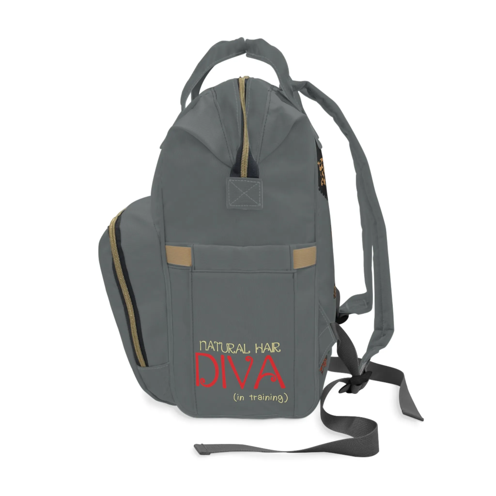 Brown Baby Gray Multifunctional Diaper Backpack