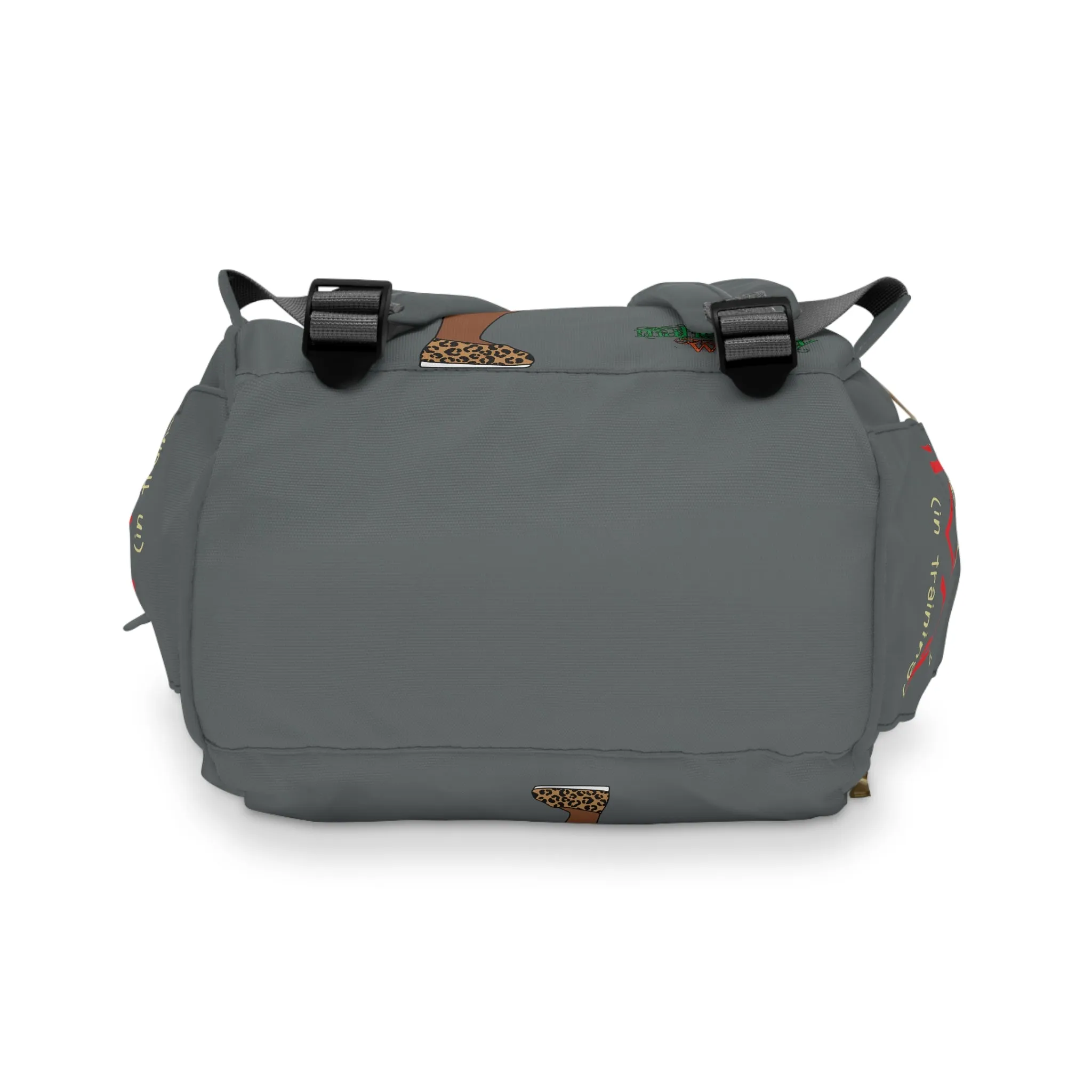 Brown Baby Gray Multifunctional Diaper Backpack