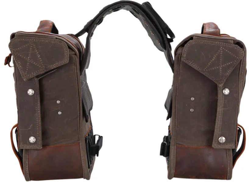 Burly Brand - Throwover Saddlebag - Brown