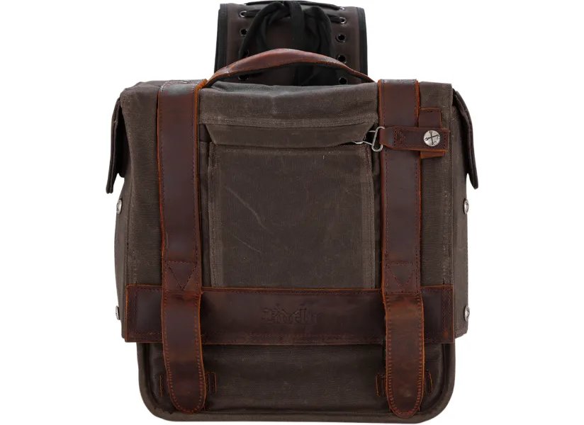 Burly Brand - Throwover Saddlebag - Brown