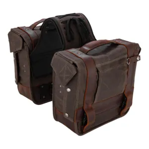 Burly Brand - Throwover Saddlebag - Brown