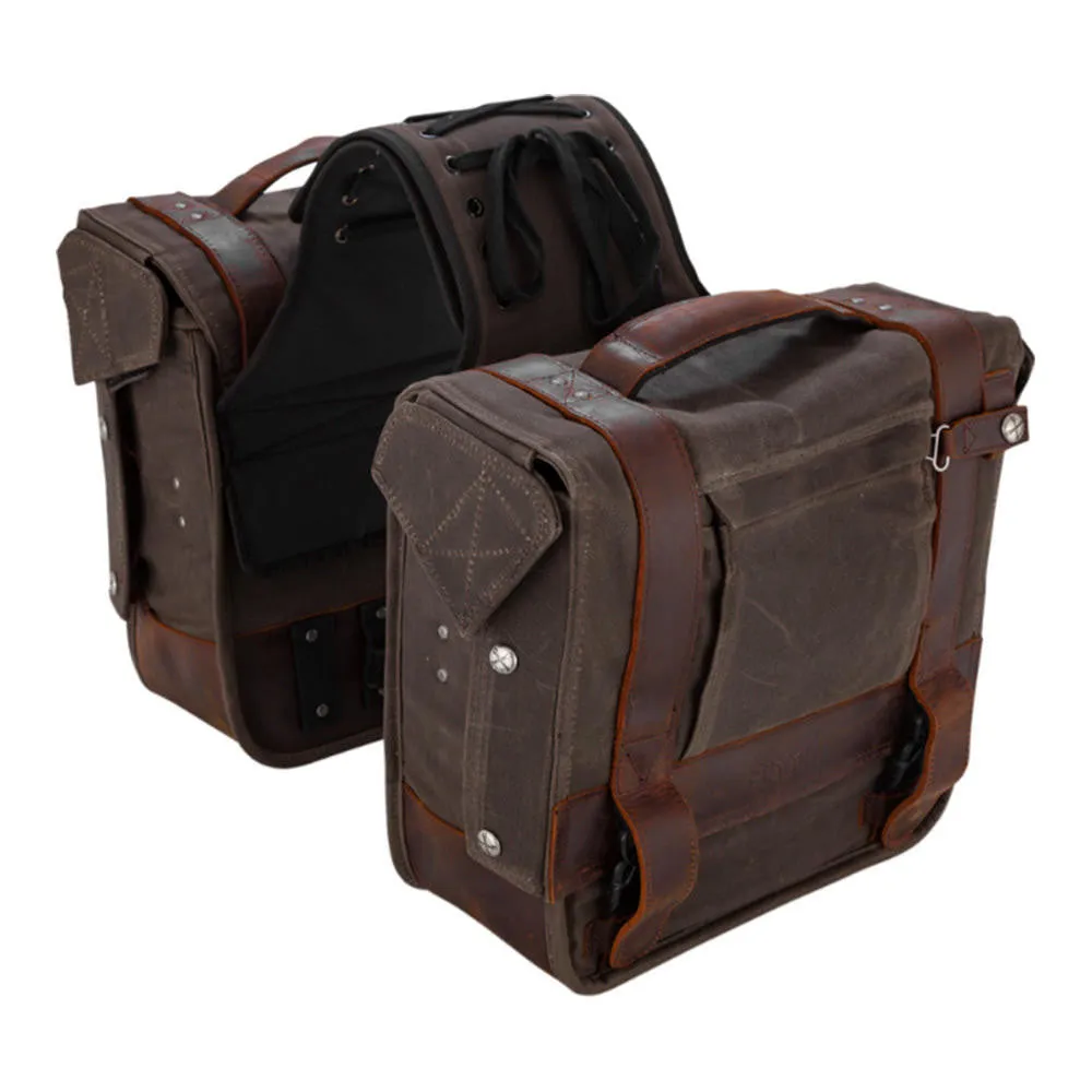 Burly Brand - Throwover Saddlebag - Brown