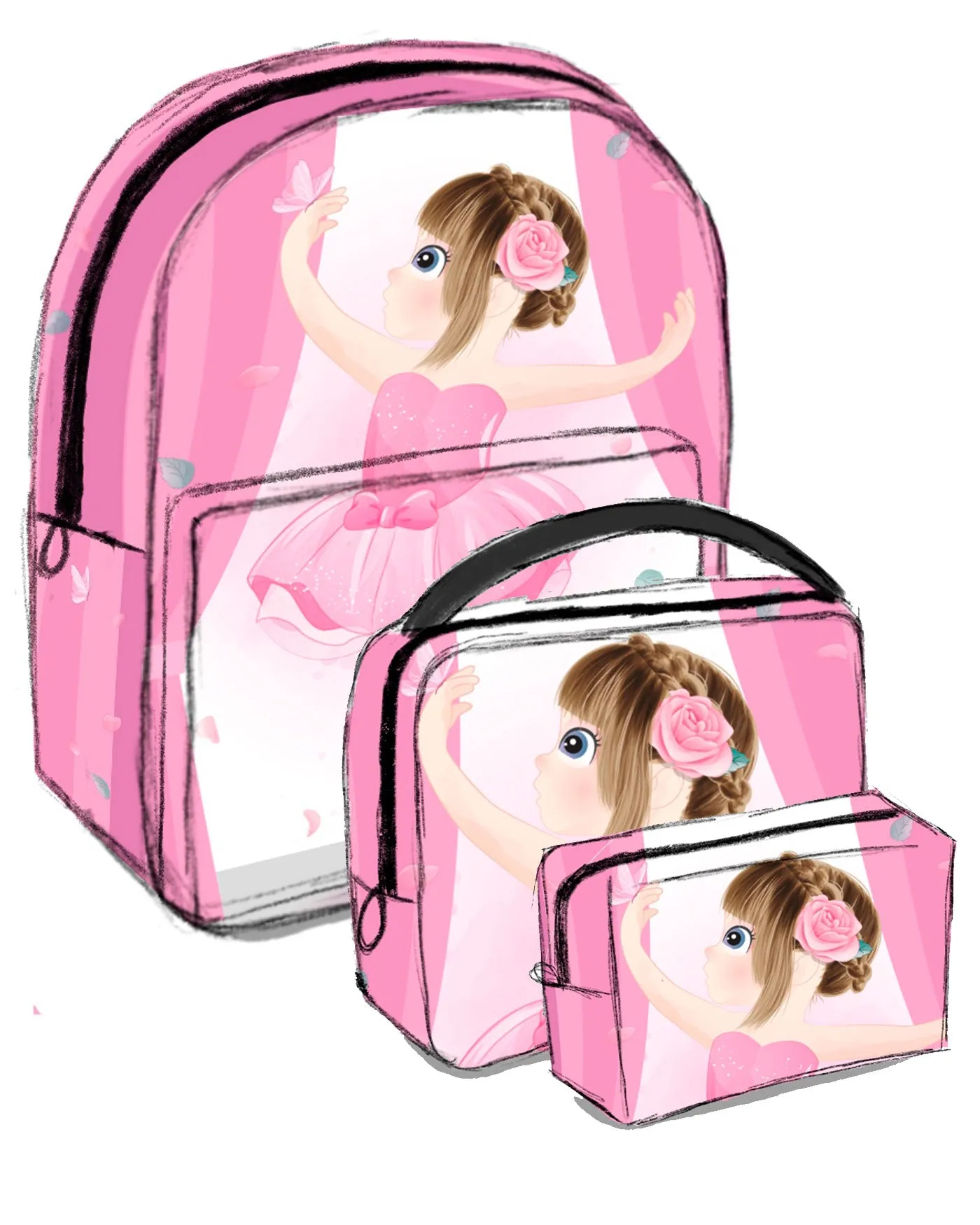 BY DELFINA SET Pink Dance