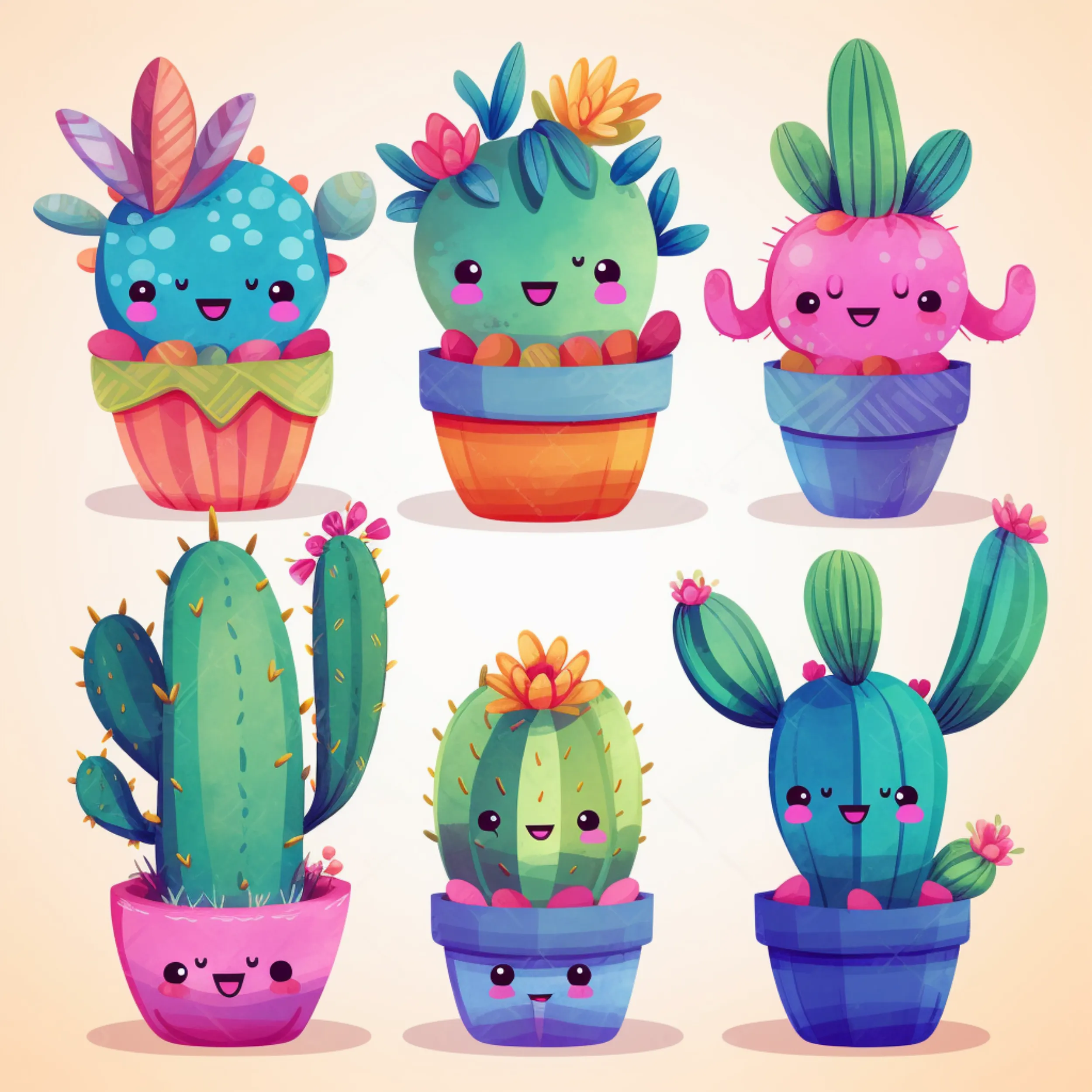 Cactus Crew Digital Art C0005