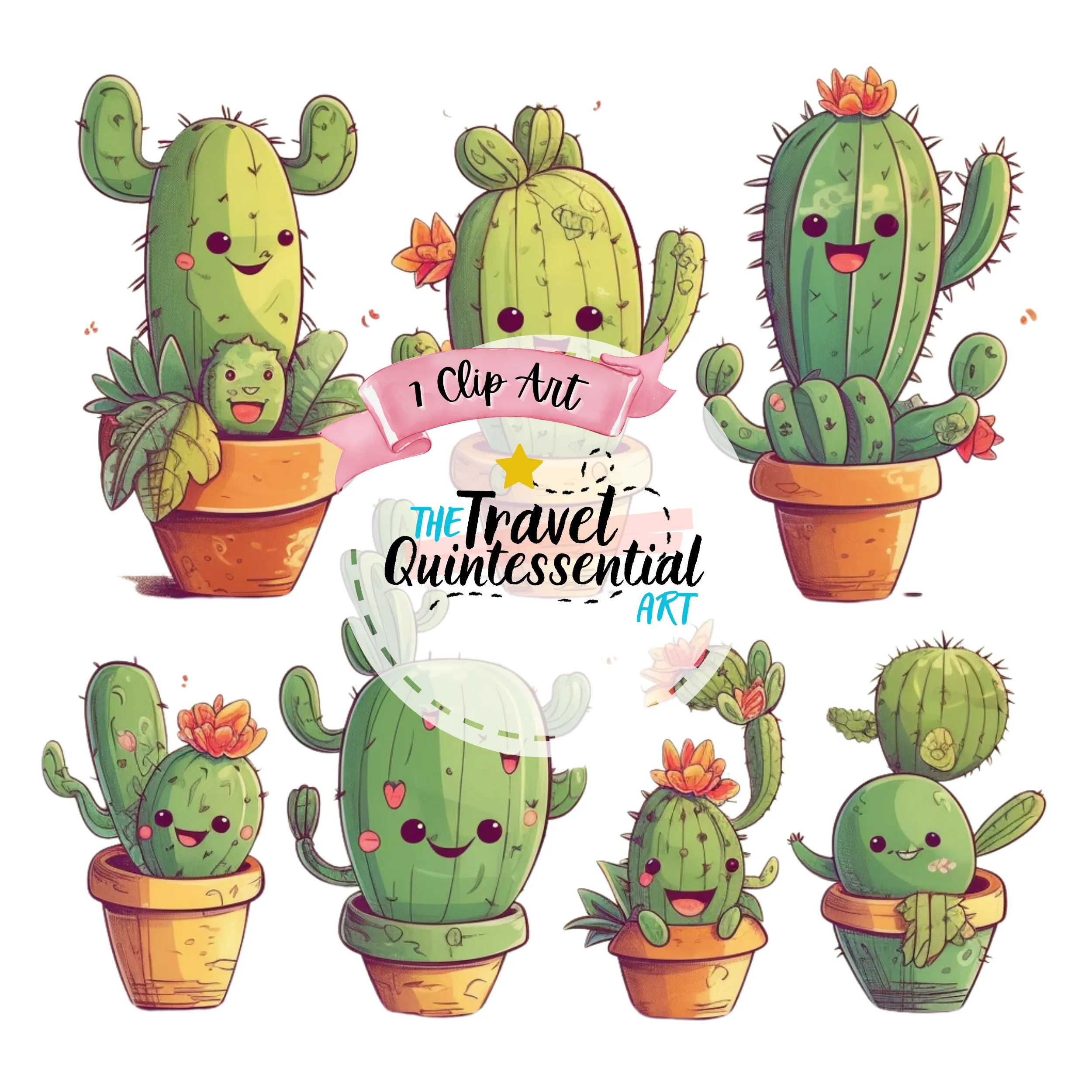 Cactus Crew Digital Art C0009
