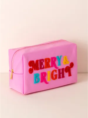 Cara Merry & Bright Large Zip Bag