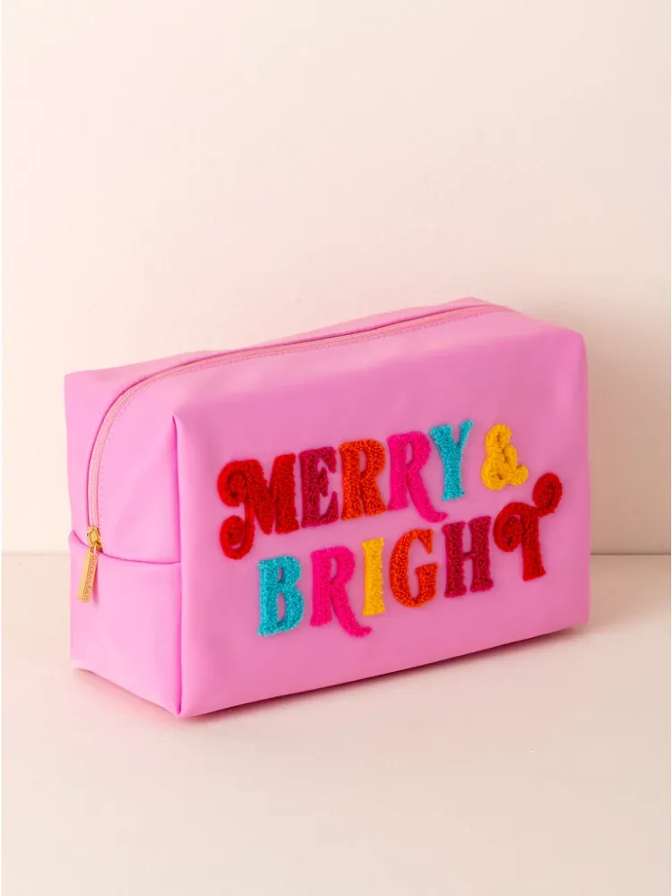 Cara Merry & Bright Large Zip Bag
