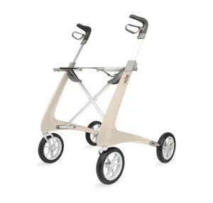 Carbon Fiber Ultralight Rollators, Comfort Seat, White