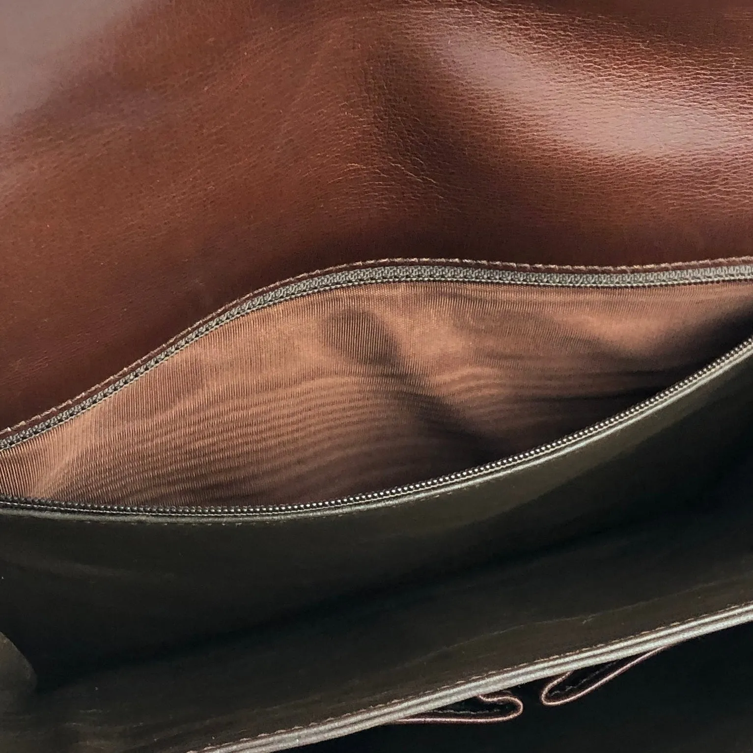 CELINE Three Horsebit Crossbody Shoulder bag Brown Vintage Old Celine jjcdny