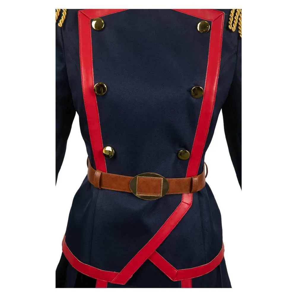 Chained Soldier Kyouka Uzen Anime Cos Black Uniform Suit Cosplay Costume