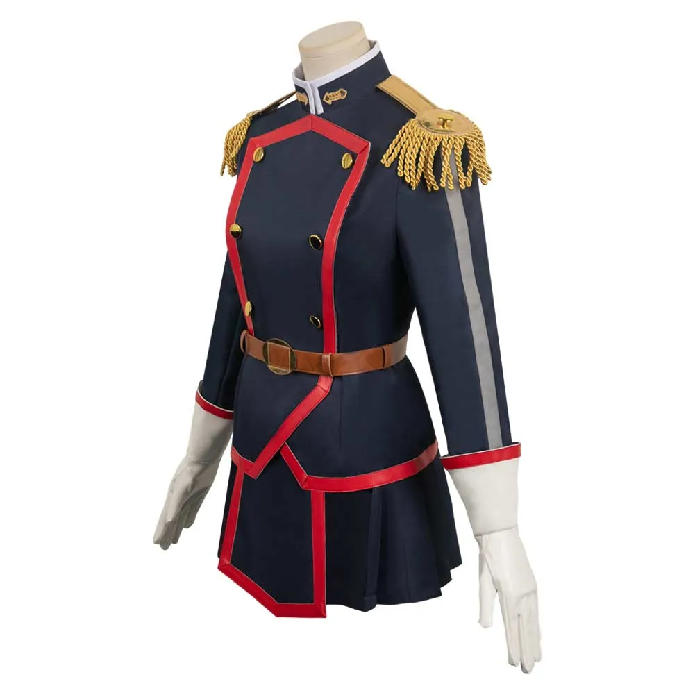 Chained Soldier Kyouka Uzen Anime Cos Black Uniform Suit Cosplay Costume
