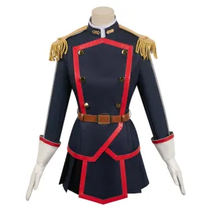 Chained Soldier Kyouka Uzen Anime Cos Black Uniform Suit Cosplay Costume