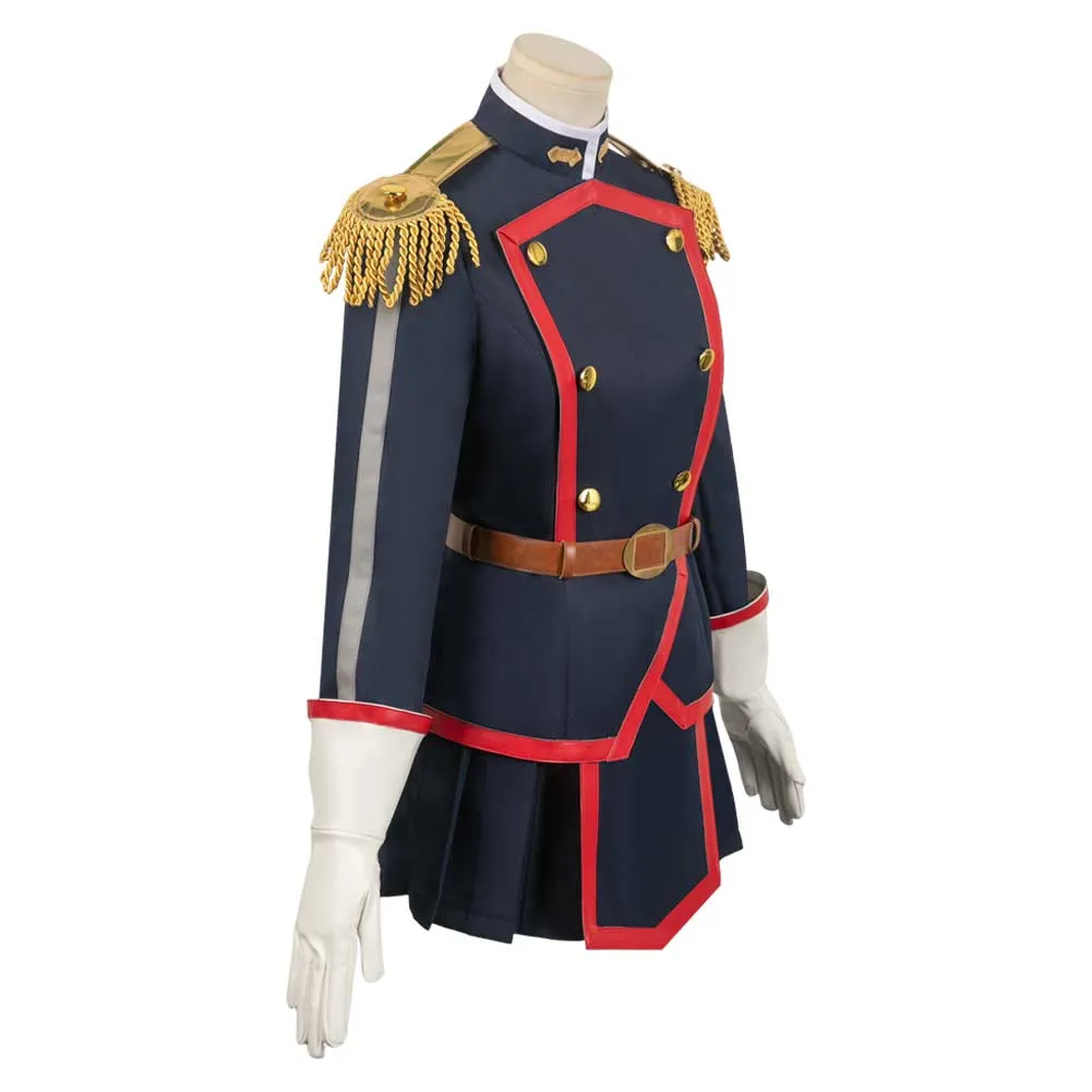 Chained Soldier Kyouka Uzen Anime Cos Black Uniform Suit Cosplay Costume