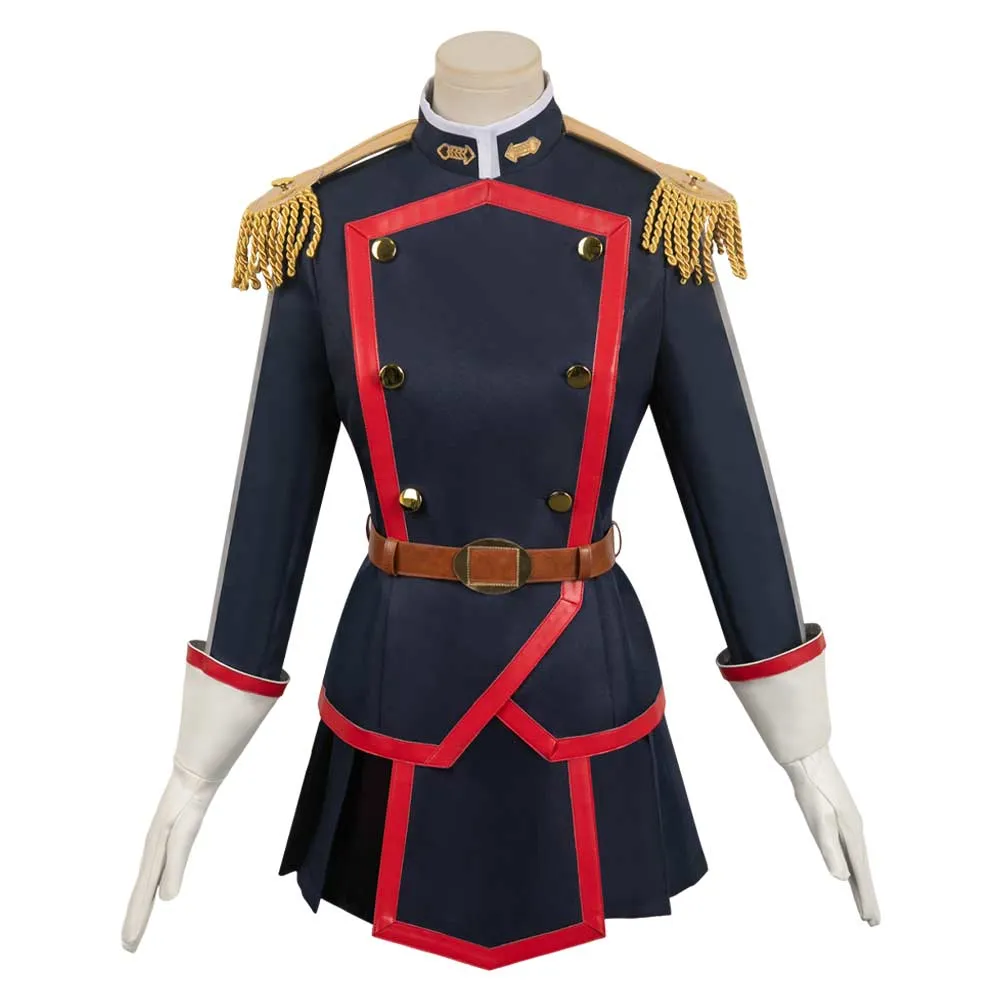 Chained Soldier Kyouka Uzen Anime Cos Black Uniform Suit Cosplay Costume