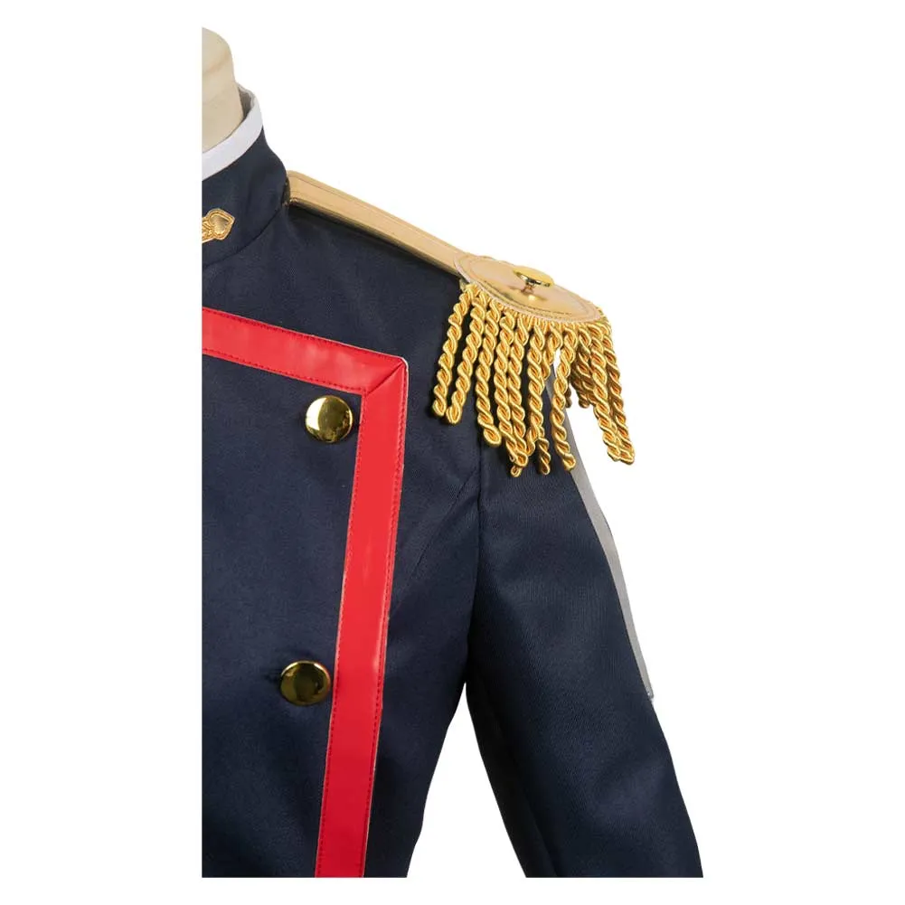 Chained Soldier Kyouka Uzen Anime Cos Black Uniform Suit Cosplay Costume