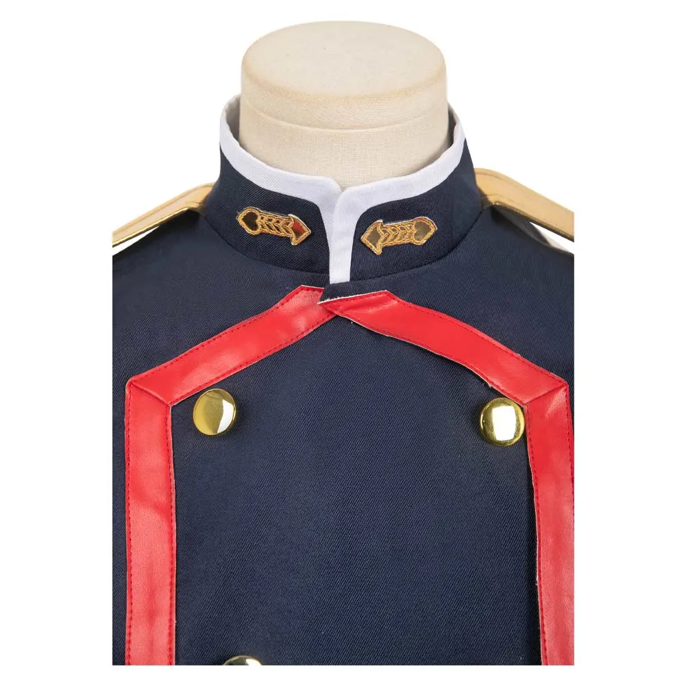 Chained Soldier Tenka Izumo  Anime Black Uniform Suit Cosplay Costume